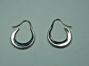 James Avery Earrings Lace Dot hoop 925 Sterling Silver Retired Signed MCM VTG - Picture 1 of 8