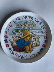Piatto Melamina Orso Paddington Vintage Eden Toys 1981 8" - Foto 1 di 4
