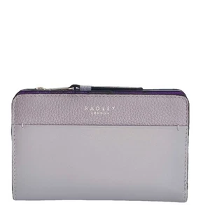 RADLEY Liverpool Street Light Purple Leather Medium Bifold Purse - New RRP £79 - Picture 1 of 5
