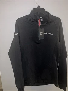 Delta Airlines/Sport-Tek Long Sleeve Half-Zip Navy Pullover Men’s S/p  My - Picture 1 of 10
