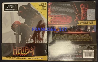 Hellboy 2019 Blu Ray + DVD + Collector's Card Ltd Edition Steelbook EU Release  - Image 1 of 3