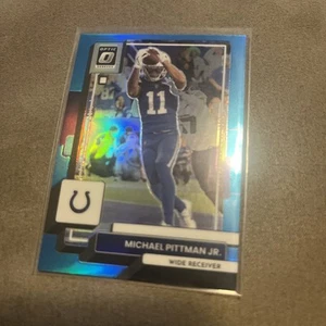 Michael Pittman Jr. 2022 Donruss Optic Aqua Prizm /299 Blue Colts 84 - Picture 1 of 1