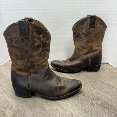 Ariat Heritage Western Botas de Cuero Marrón Envejecido 10001825 Juvenil Talla 3.5 Foto 1 de 4