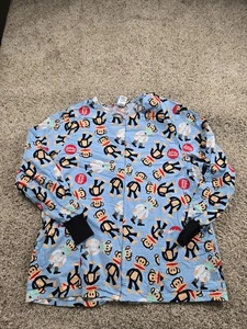 Vintage Paul Frank Scrub Jacket XL Adults Snap Front Over Shirt Julius & Friends - Picture 1 of 11