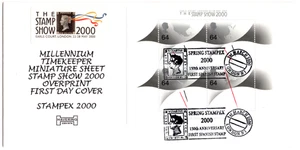 Großbritannien 2000 Havering Millennium Zeitnehmer Kleinbogen FDC... - Bild 1 von 1