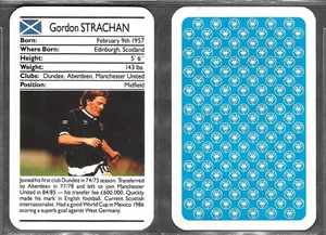 1988 Ace Fact Pack Football Greats - Gordon Strachan Scotland Card - Picture 1 of 1