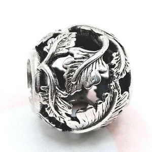 ● Original Pandora Charm "Durchbrochene Blätter" 798241 Blüte, offen gearbeitet - Bild 1 von 4