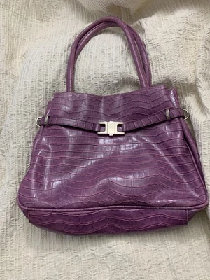 Rina Rich手提包紫色手提包钱包 — 第 1/3 张图片