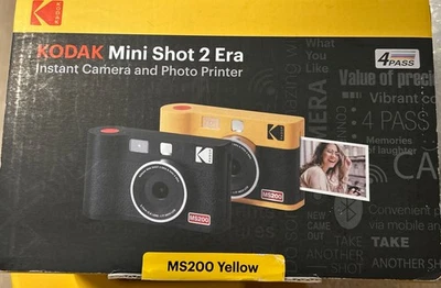 Genuine Kodak Mini Shot 2 Era instant Camera & Photo Printer (MS200 YELLOW) NEW - Image 1 of 2