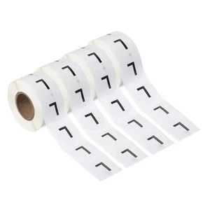 4 Rolls 1" Round Letter l Stickers Self-Adhesive Alphabet Label 500 Pcs/Roll - Picture 1 of 7