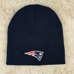 New England Patriots Navy Blue Beanie NFL Team Apparel Winter Hat Outdoors OSFA - Picture 1 of 5