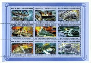 Madagascar 1998 Imperf. Ship disasters of the 20th century 1998 full N° 2034-20 - Picture 1 of 2