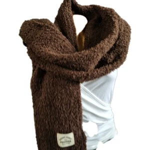 Zwillingsherz Kuschelschal Schal Tuch Braun Patch weich (2 188) - Bild 1 von 8