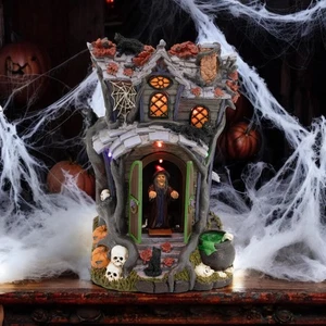 Witch of The Woods Halloween Animatronic Villages – Lighted Animated Witch Fi... - Picture 1 of 7
