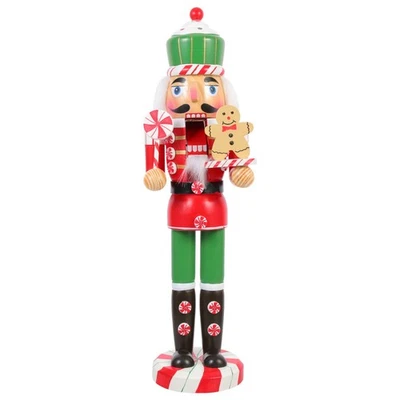  Nutcracker Soldier Decoration Christmas Decorations Holiday Wooden - Image 1 of 4