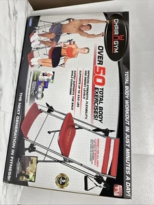 Sedia Palestra Allenamento Seduto Esercitatore con Cinghie di Resistenza Superiore e Inferiore - Foto 1 di 1