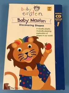 Baby Einstein Baby Newton Discovering Shapes VHS 2002 w/ Bonus CD Sampler - Picture 1 of 5