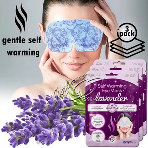 Skin Treats Gentle Self-Warming Relaxing Lavender Eye Mask 3 Packs - Picture 1 of 4