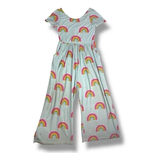 Sweet Honey Girls 4T Leggy Romper 🌈👚 Cute Comfy Rainbow Jumpsuit Play Clothes - Picture 1 of 3