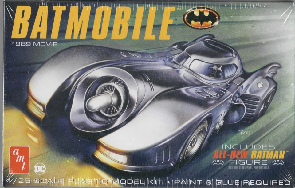 Kit Modelo Batimóvil AMT 1504 1989 con Figura Batman Nueva Escala 1/25 Foto 1 de 1