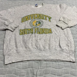 University South Florida Sweatshirt Mens 2XL Gray Champion Made USA 90s Vintage - Picture 1 of 12