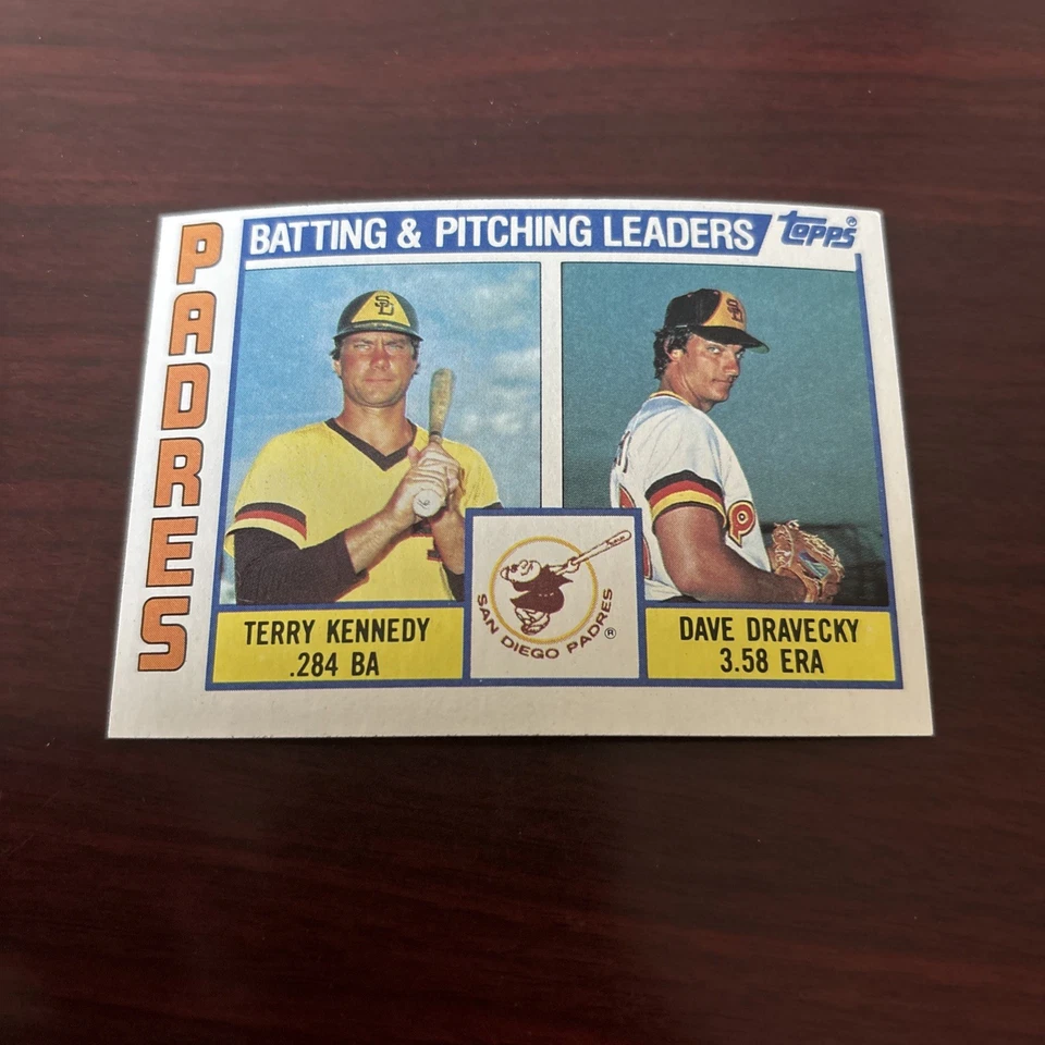 1984 Topps - Team Checklist Terry Kennedy, Dave Dravecky #366 San Diego Padres - Image 1 of 1
