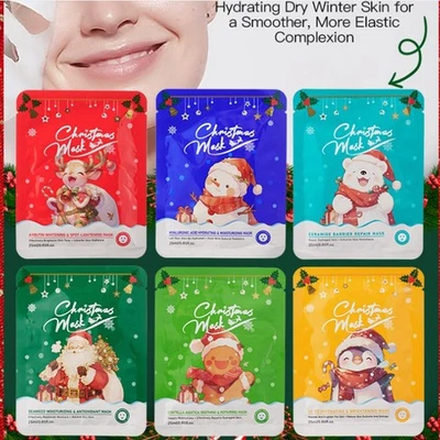30PCS Face Mask Set Beauty Facial Masks Sheet Brightening SkinTone Hydration - Image 1 of 4