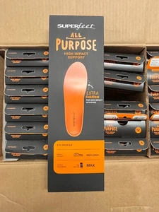 Superfeet Naranja Alto Impacto Soporte Zapato Inserciones Plantillas Talla G M 13.5-15 - Imagen 1 de 6