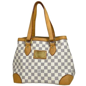 Louis Vuitton Hampstead PM Handbag Tote Bag Damier Azur N51207 #BS2244 - Picture 1 of 8