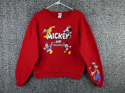 Disney Mickey & Friends Vintage Y2K Long Sleeve Pullover Crewneck Sweatshirt M - Image 1 of 4