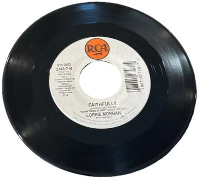 Lorrie Morgan Faithfully / We Both Walk Record 45 RPM RCA 2748 - Image 1 of 4
