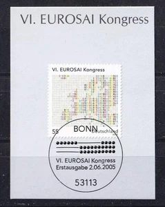 Germany Vintage 2005 Motif Eurosai Congress Map Europe Mi 2470 ESST - Picture 1 of 1