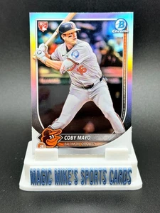 Coby Mayo 2025 Bowman Chrome Red Rookie Logo Refractor RC #83 Baltimore Orioles - Picture 1 of 2