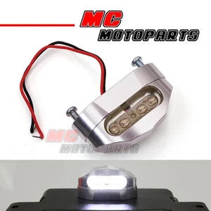 CNC LED License Plate Light - Sleek Design for Motorcycles T410 - Bild 1 von 4