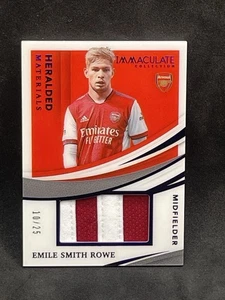 2021 Immaculate EMILE SMITH ROWE Heralded Materials Arsena 10/25 Jersey Match - Picture 1 of 2