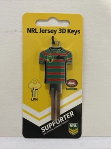 NRL Rugby League Jersey - SOUTH SYDNEY RABBITS - 3D LW4 Key Blank - Picture 1 of 2