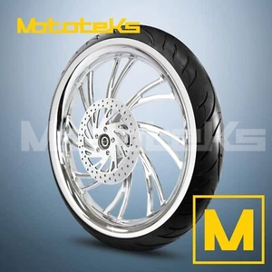 RUEDA 21" 21X2.15 NEO MAG CROMADA PARA HARLEY SOFTAIL SPORTSTER DELANTERA - Imagen 1 de 5
