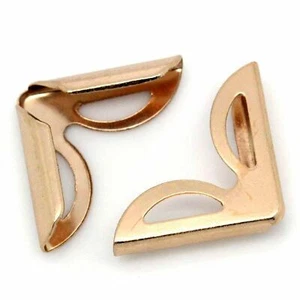 4 pezzi copri angoli 23 x 16 x 5 mm, angoli a libro, semplice oro rosa - Foto 1 di 1