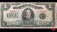 1923 Dominion Of Canada $1 Campbell/Seller Black Seal E8903974 - F/VF -