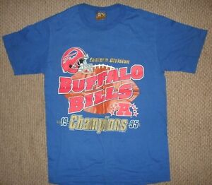 Vintage Nutmeg Mills Buffalo Bills T-Shirt--1995 AFC East Champions--Size: M