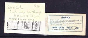 BOOKLET: 5/ QEII BLUE    SP: B63Ch   NO STAMPS, ONLY COVER AND PANES - Picture 1 of 1