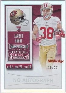 2015 Tarjeta de novato Panini Contenders #271: Jarryd Hayne #10/23 49ers/anguilas/titanes - Imagen 1 de 1