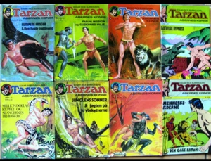 Bundle of 8 Danish Tarzan Comic Books from the 1970s - Used Condition ! - Picture 1 of 13