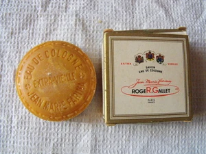 Roger & Gallet Alte Mini-Seife Eau de Cologne Jean Marie Farina  - Bild 1 von 4