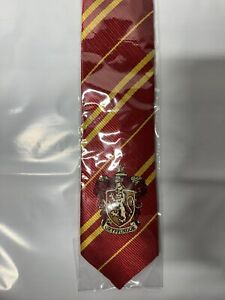 Harry Potter Gryffindor Polyester Red Yellow Striped Necktie 