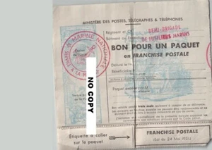 Document DEMI-BRIGADE DES FUSILIERS MARINS - Bon pour un paquet en franchise - Imagen 1 de 1