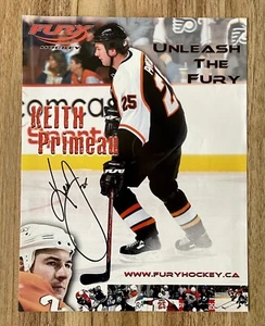 Keith Primeau AUTOGRAPHED Fury Hockey Ad Premium Photo Philadelphia Flyers - Picture 1 of 2