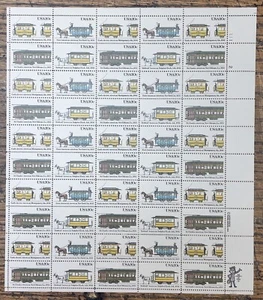 Scott #2059-62, 20c Streetcars, Mint sheet of 50, MNH - Picture 1 of 1
