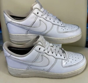 Nike Air Force 1 sneaker basse casual da donna taglia 7,5 scarpe bianche 315115-112 - Foto 1 di 6