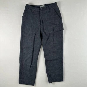 EMS Eastern Mountain Sports Wool Cargo Pants Women’s 8 Black Straight Leg Hiking - Picture 1 of 16